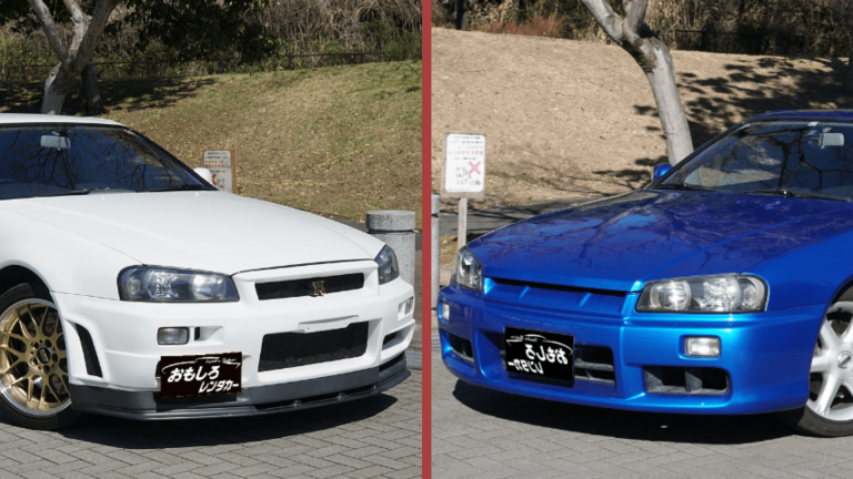 徹底比較】R34型スカイラインGT-RとER34型の違いを完全解説！│おもれんブログ